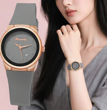 Shein 1pc Plastic Band Roman Numeral Scale Rectangular Quartz Wrist Watch +