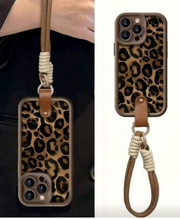 Fashionable Brown-Toned Leopard Print Iphone Case>
