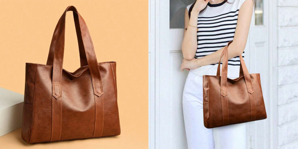 Shein Simple And Stylish Commuter Women's Tote Bag, Large Capacity Handbag +