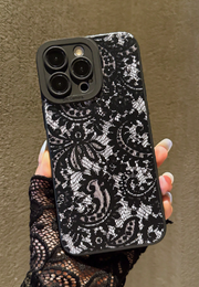 Sexy Lace Retro Patterned TPU Shockproof Phone Case For Iphone>