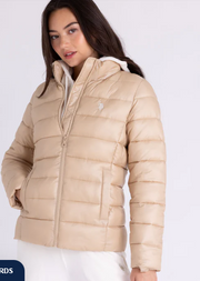 U.S. Polo Packable Channel Quilted Jacket, M