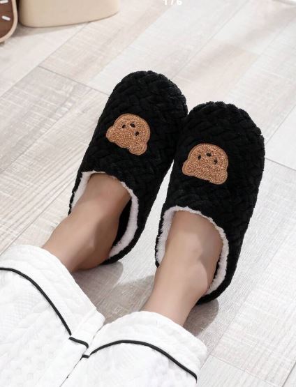 Shein 1 Pair Women's Soft Bottom Comfortable Cute Bear Slippers, Size: 39-40 /