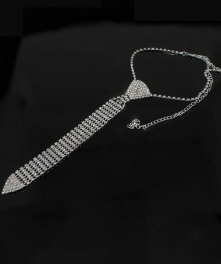 Shein 1pc Rhinestone Necklace, Bridal Dress Accessory >