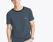 Nautica Striped Crewneck T-shirt, L +