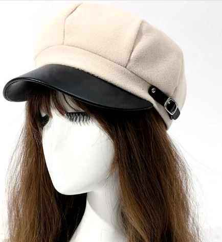 Shein Buckle Décor Baker Boy Cap */