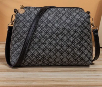 Shein Square Bag Geometric Pattern Fashion Ladies Tassel Small Cross Shoulder Bag +