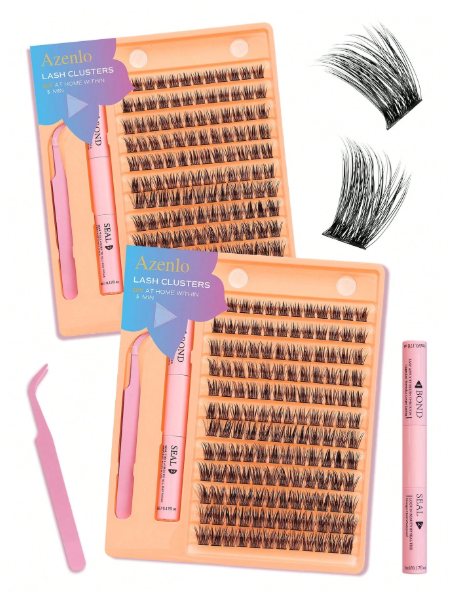 Shein 144PCS Fluffy, Thick and Soft Eyelashes, Code: A50 orange -.