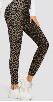 Shein Ladies Leopard Print Long Leggings, XL +