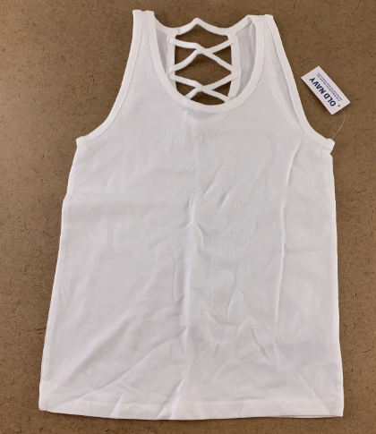 Old Navy Girls White Strappy, 6-7T +