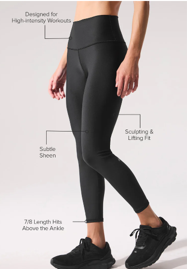 alo 7/8 High-Waist Airlift Legging, XS +