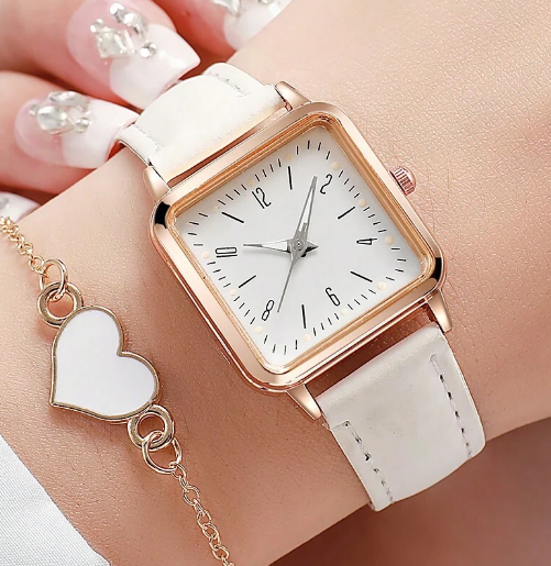 Shein Romantic Quartz Watches Bracelet Set +