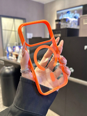 Magnetic Official New Orange Acrylic 2-In-1 Reinforced Thicker Skin-Friendly Phone Case>