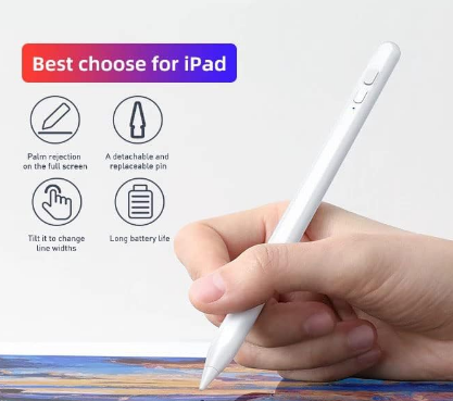 Amazon Active Stylus Pen Compatible for iPad 2018 or Later, Rechargeable Stylus +