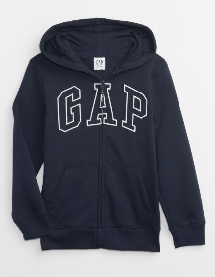 Kids Gap Logo Zip Hoodie */#