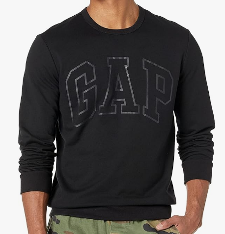 GAP Men's Logo Fleece Crew Sweatshirt, XS +