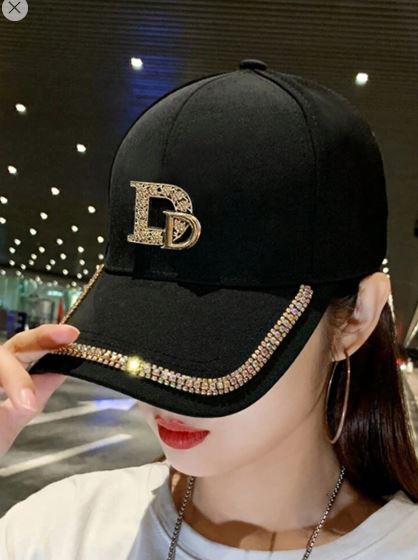 Shein 1PC Ladies Rhinestone Sun-Shading Baseball Cap +