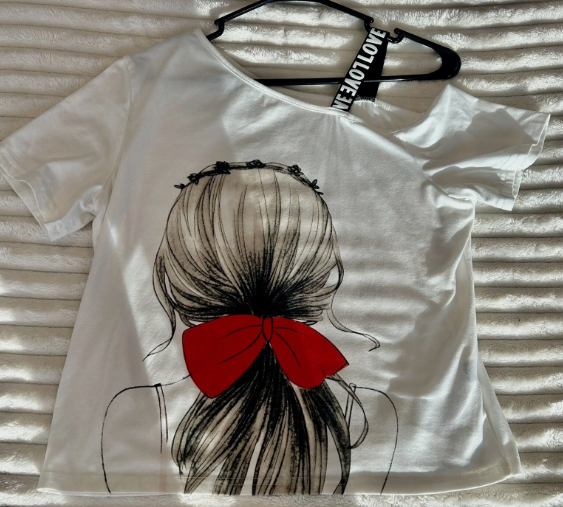 Shein Teen White Lightweight T-shirt, 11-12T +