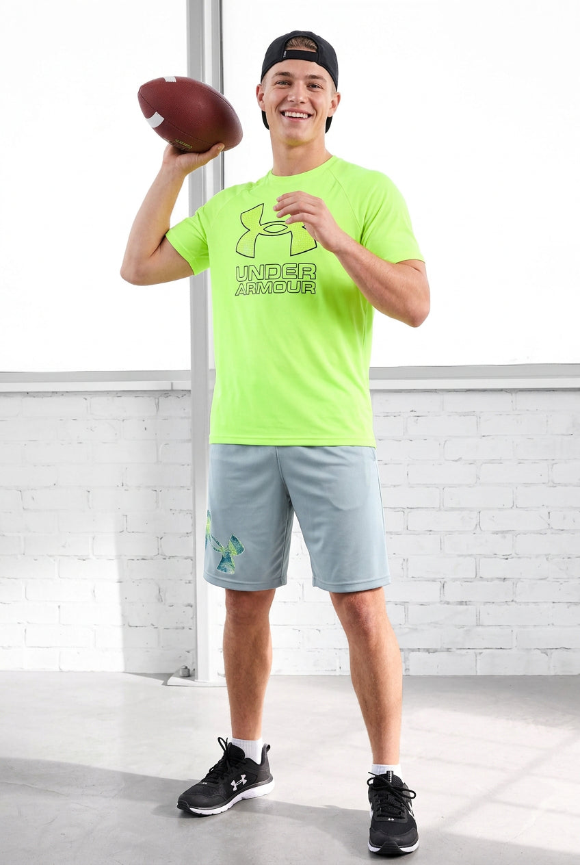 Under Armour Hybrid Print Tech Tee, 18-20T