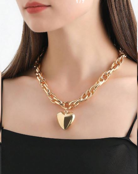 Shein Minimalist Style Hollow Out Thick O Shaped Chain /