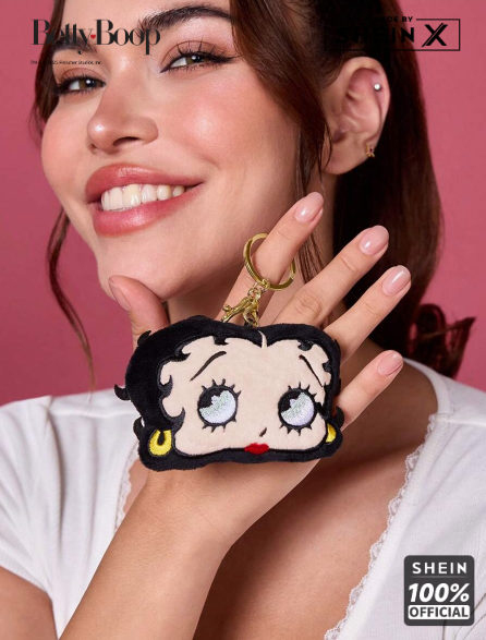 Shein Cute Big Head Doll Keychain, Bag Charm, Wallet Pendant ---
