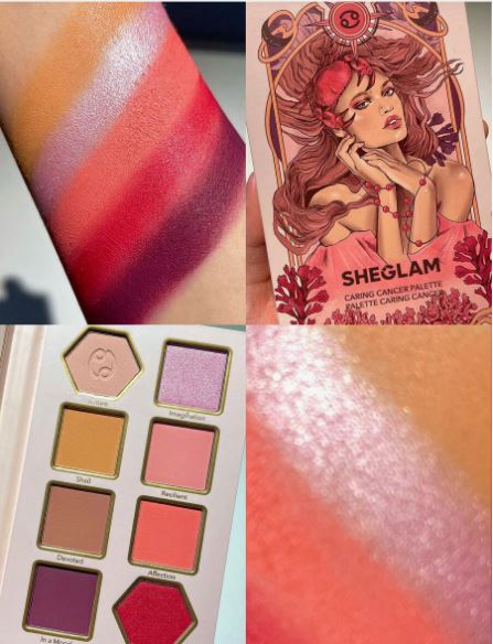 Sheglam 8-Clolor Shimmer Metallic Matte Eyeshadow Palette, Caring Cancer -.