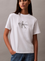 CK. Women's Fade Graphic Crewneck T-Shirt, L +