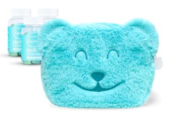Sugar Bear Hair Fur Cosmetics Bag +