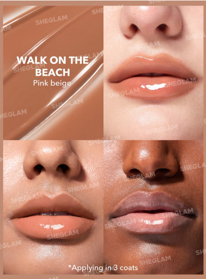 Sheglam Pout-Perfect Shine Lip Plumper- Walk On The Beach -.