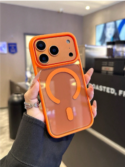 Magnetic Official New Orange Acrylic 2-In-1 Reinforced Thicker Skin-Friendly Phone Case>
