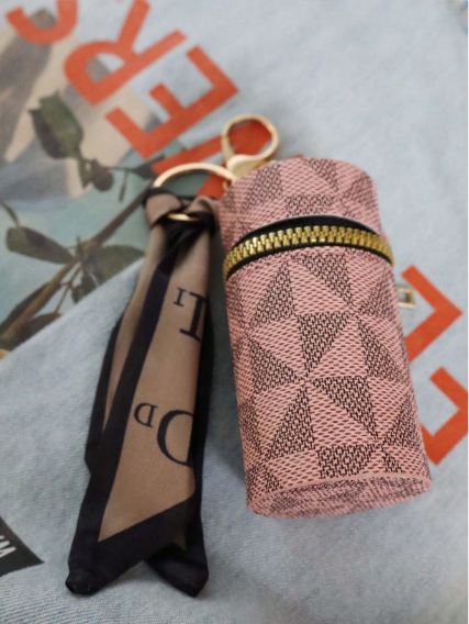 Shein Mini Retro Purse Classic Pouch With Scarf -.