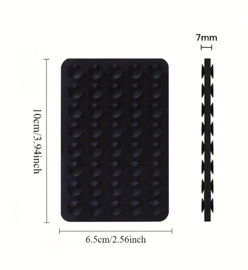 2pcs Silicone Phone Handle With Suction Cup -.