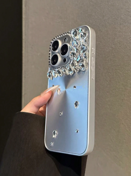 Alloy Rhinestone Sequins Shockproof Sparkling Phone Case Protective Cover>
