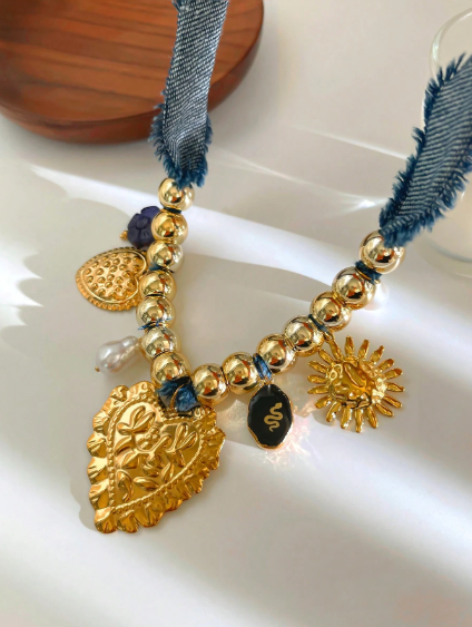 Shein Monlansher Fashionable Multi-Element &amp; Multi-Pendant Necklace>