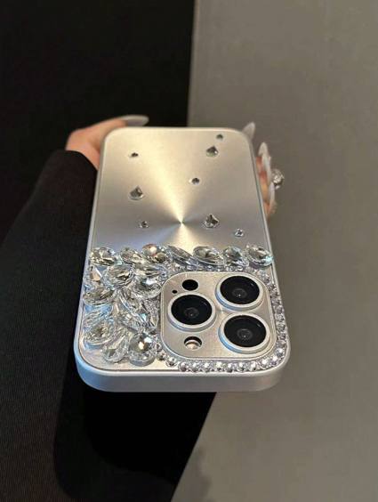 Alloy Rhinestone Sequins Shockproof Sparkling Phone Case Protective Cover>