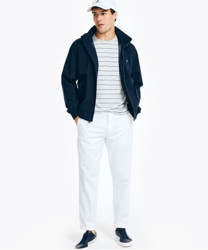 Nautica Rainbreaker Bomber Jacket, L -.