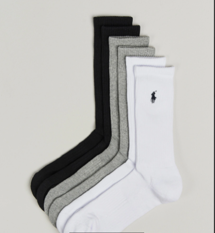 Polo Ralph Lauren 6-Pack Cotton Crew Socks