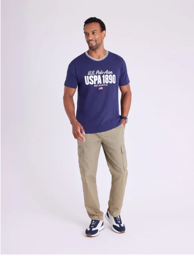 U.S. Polo Script Wordmark Graphic T-shirt -.