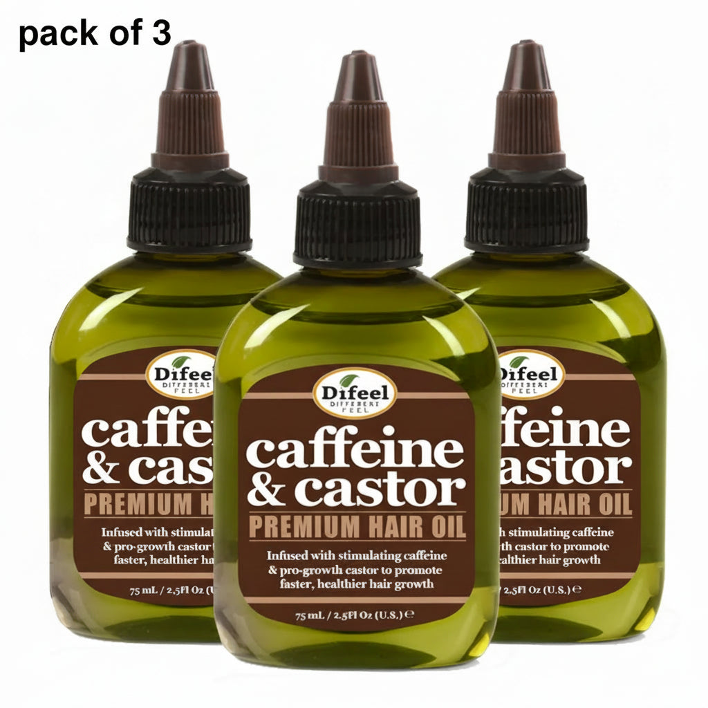 Difeel Caffeine & Castor Premium Hair Oil 75ml