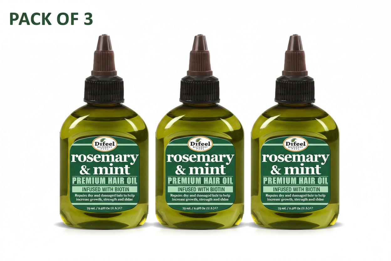 Difeel Rosemary and Mint Premium Hair Oil with Biotin, 75ML +