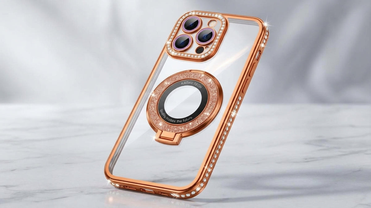 Luxury Rhinestone Diamond iPhone Case with Camera & Side Strass Sparkle