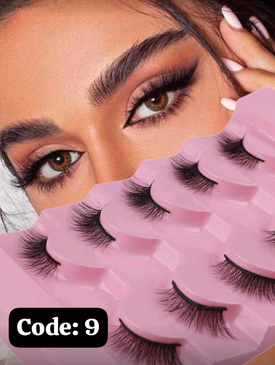Shein 5pairs/Set Half-Length Comfortable Soft False Eyelashes Made Of Wool, Code: 9 -.