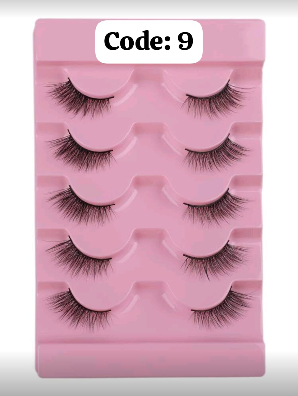 Shein 5pairs/Set Half-Length Comfortable Soft False Eyelashes Made Of Wool, Code: 9 -.