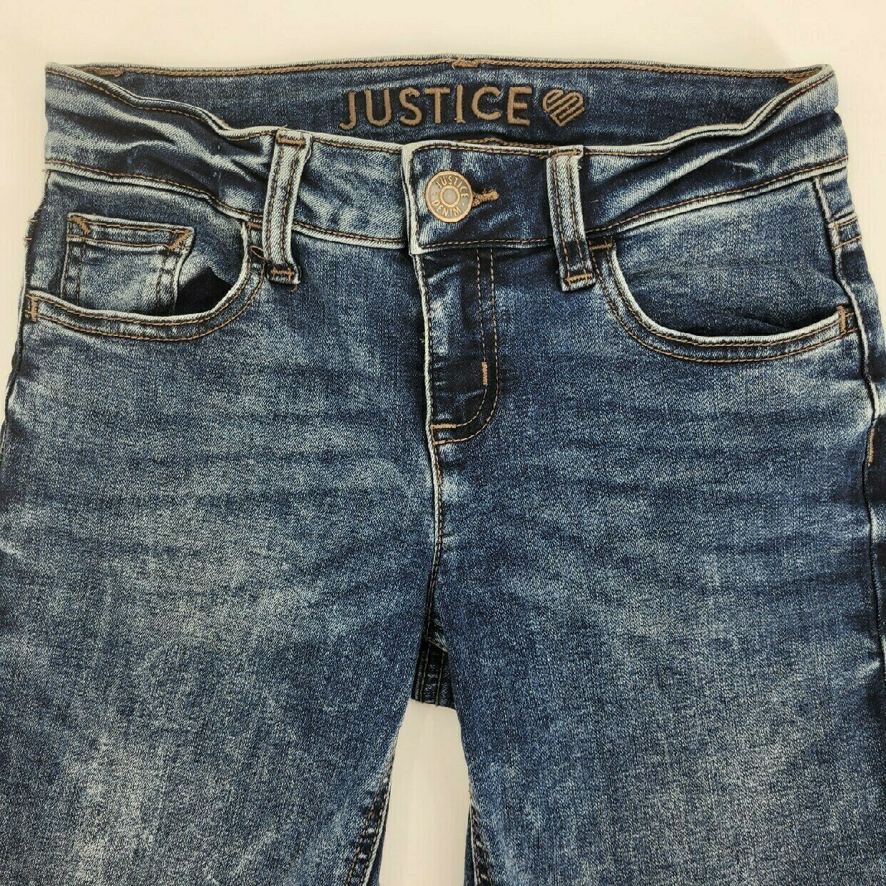 Justice Girlfriend Jeans Stretch Denim, 7T  +