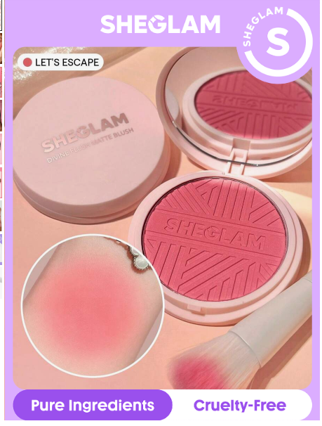 Sheglam Divine Flush Matte Blush- Let's Escape +