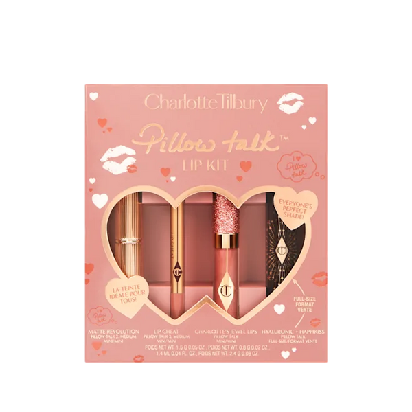 Charlotte Tilbury Pillow Talk Lip Wardrobe Limited Edition Lip Kit /