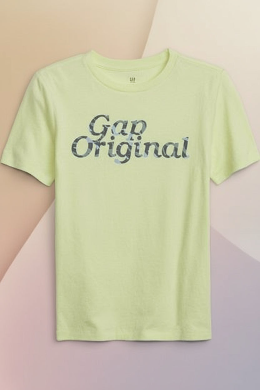 GAP Logo Crew Neck Short Sleeve T-Shirt, 10T */#