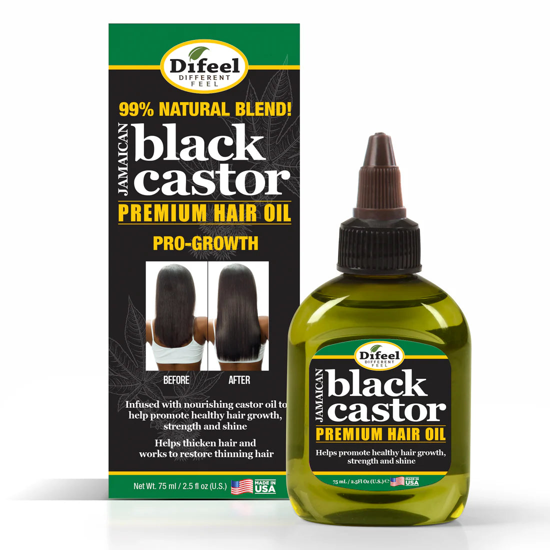 Difeel Blend Jamaican Black Castor Hair Oil - 75 ml