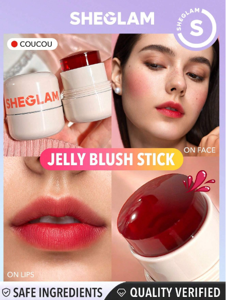 Sheglam Jelly-Licious Hydrating Lip & Blush Tint- Coucou +