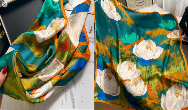 Shein Vintage Square Scarf For Decoration For Daily Life Bandana +