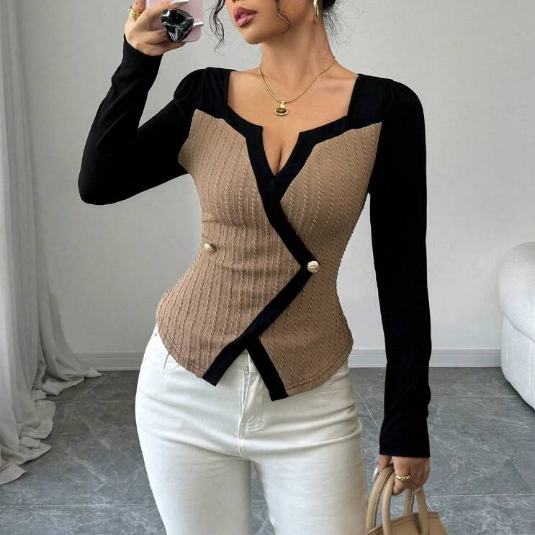 Shein Women's Fashion Elegant Casual T-Shirt, L +